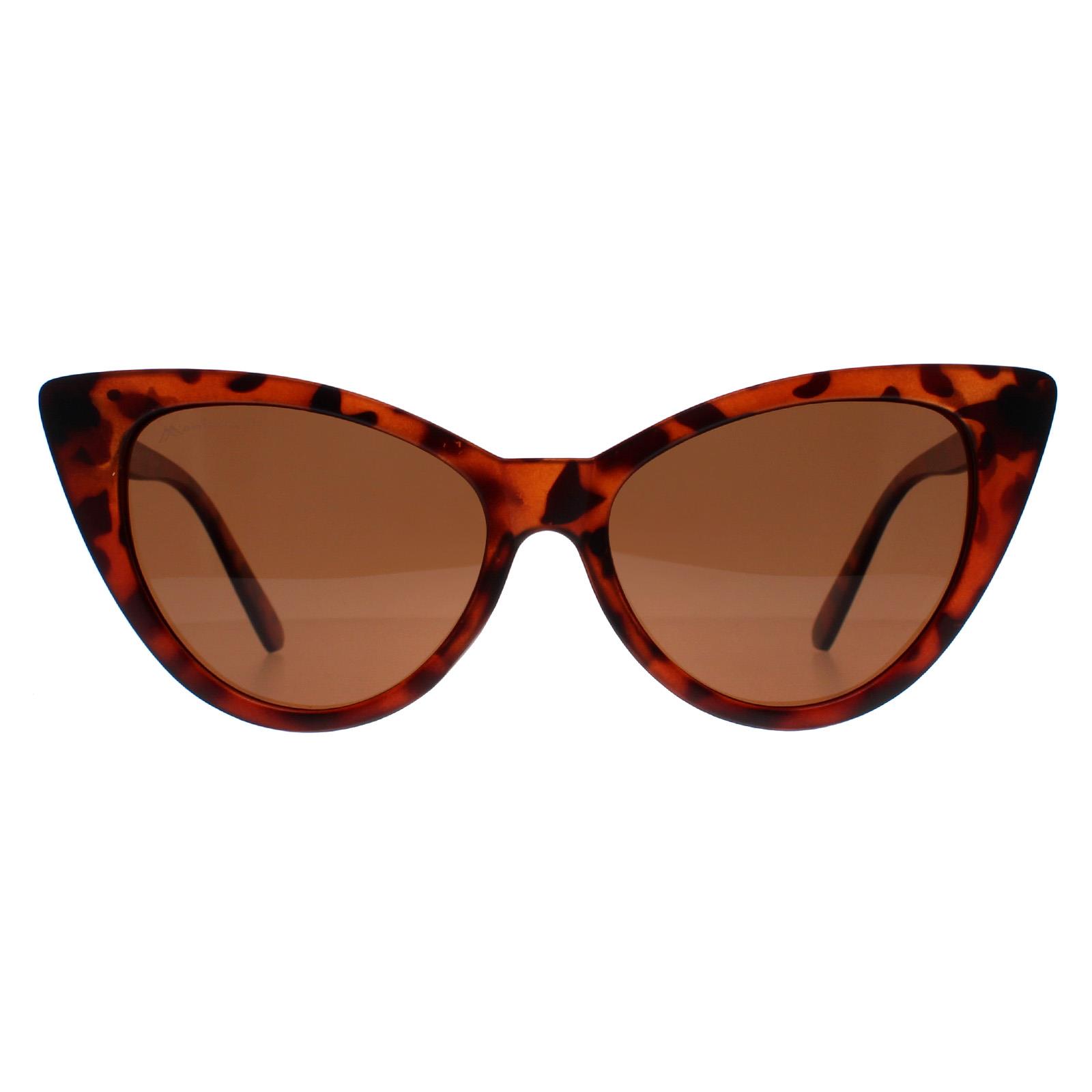 Brown Montana Brown Cat Eye Matte Tortoise Brown Polarized MP71, Image 1 of 4