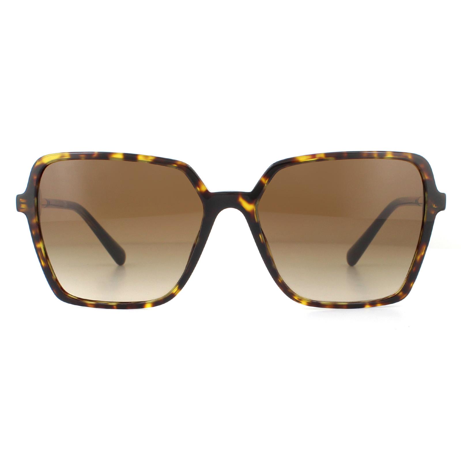 Brown Versace Brown Square Havana Brown Gradient Sunglasses, Image 1 of 4