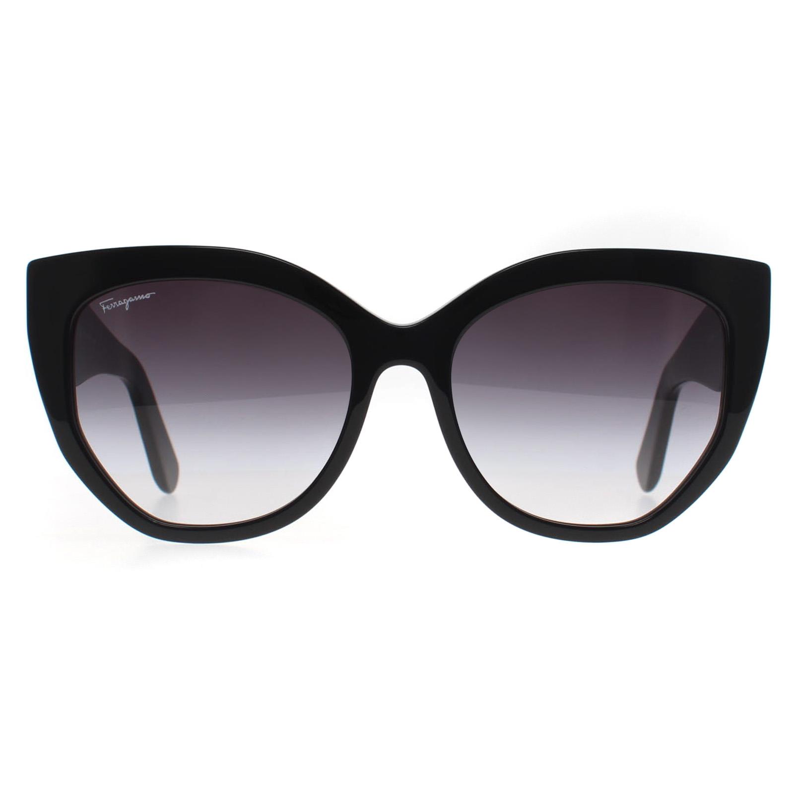 Black Salvatore Ferragamo Black Cat Eye Black Grey Gradient SF1061S, Image 1 of 4