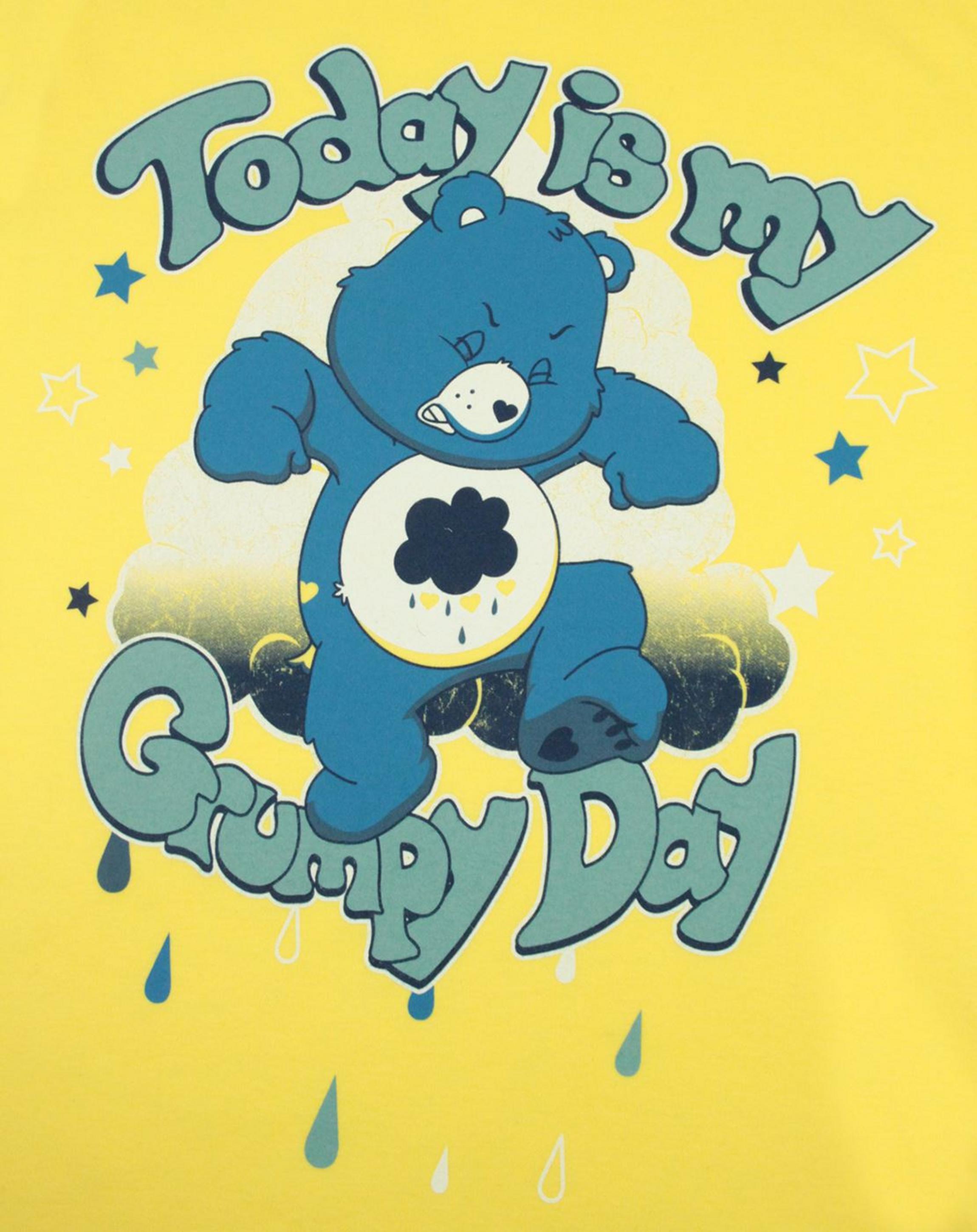 Yellow Care Bears Grumpy Day Women's T-Shirt, Image 2 of 4