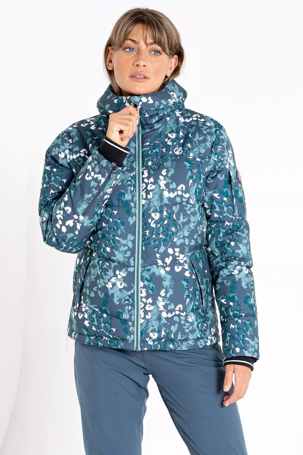 Green Verdict Animal Print Insulated Ski Jacket, Image 6 of 8