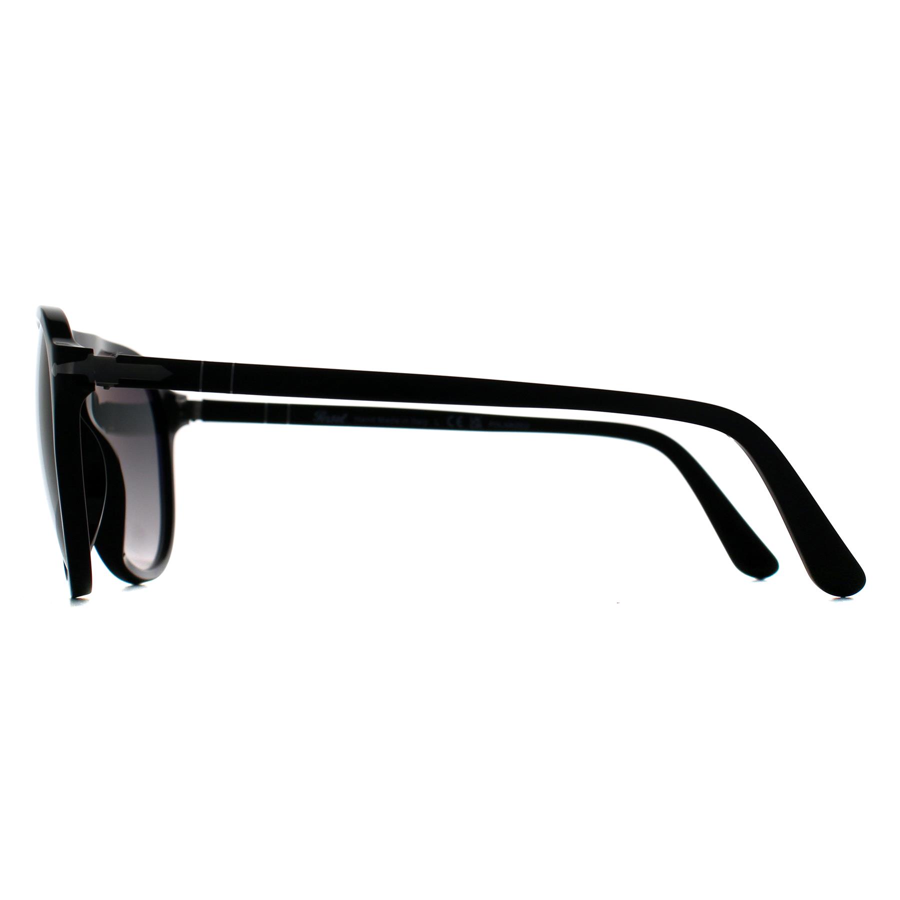 Black Persol Black Aviator Black Grey Gradient Polarized PO3302S, Image 3 of 3