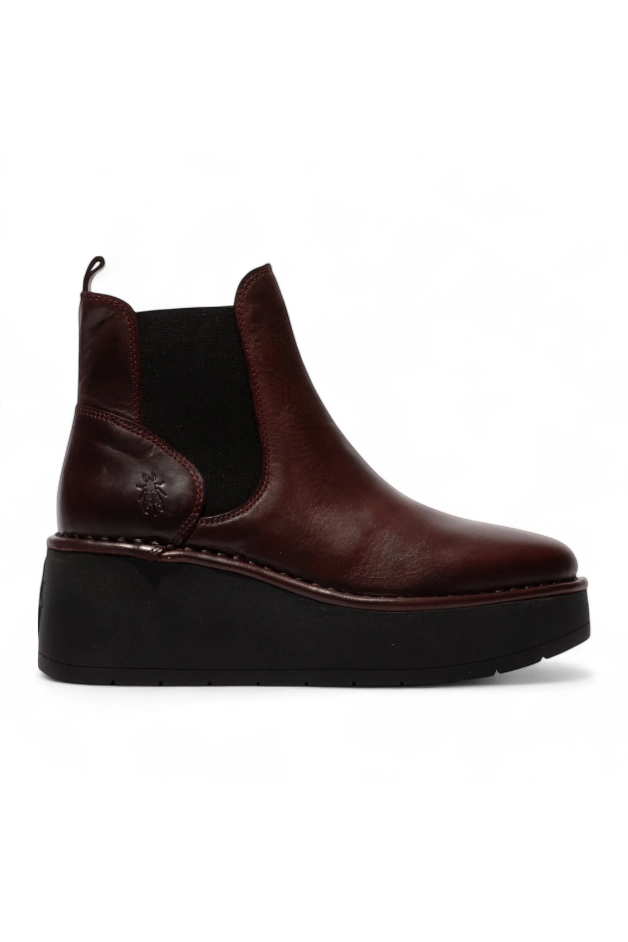 Red Womens Heel Ankle Platform Boots-HELY268, Image 1 of 5