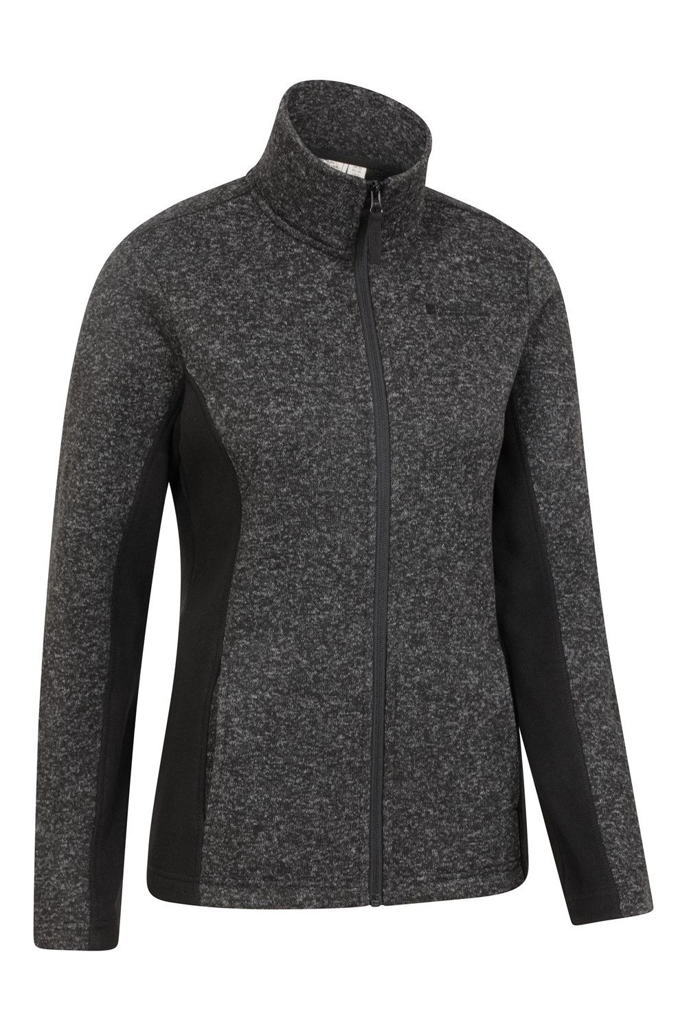 Black Idris Panelled Fleece Jacket, Image 5 of 5