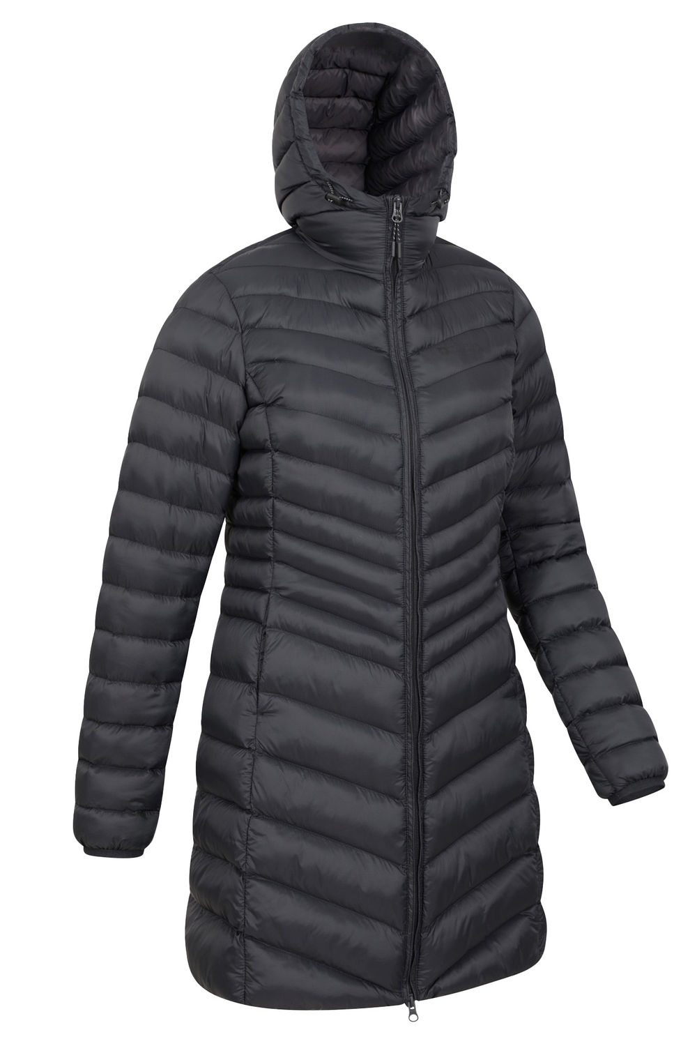 Black Florence Long Padded Jacket, Image 3 of 7