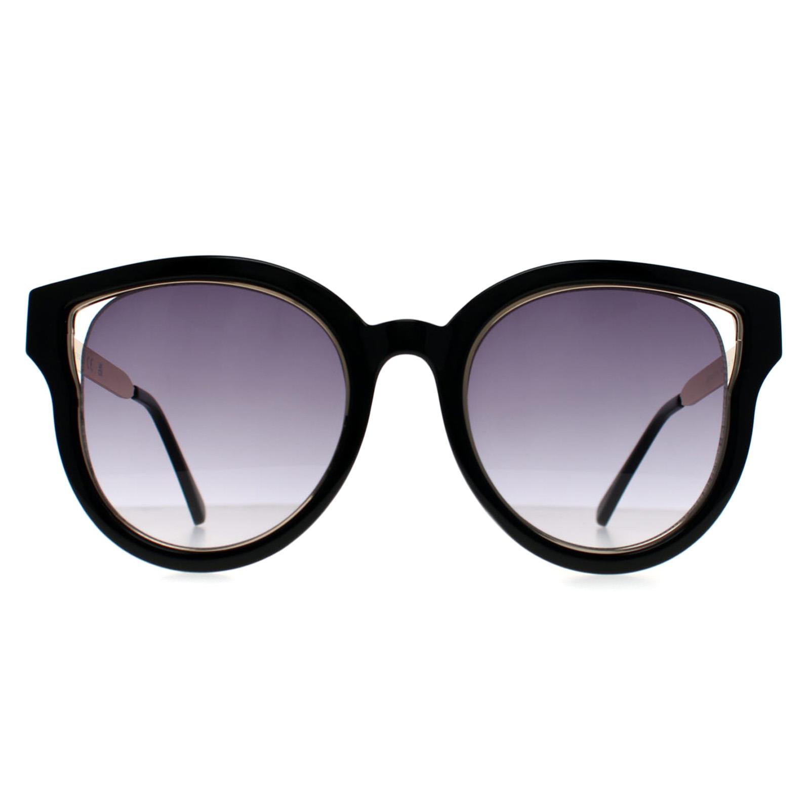 Black Cat Eye Shiny Black and Gold Smoke Gradient GF0323, Image 1 of 3