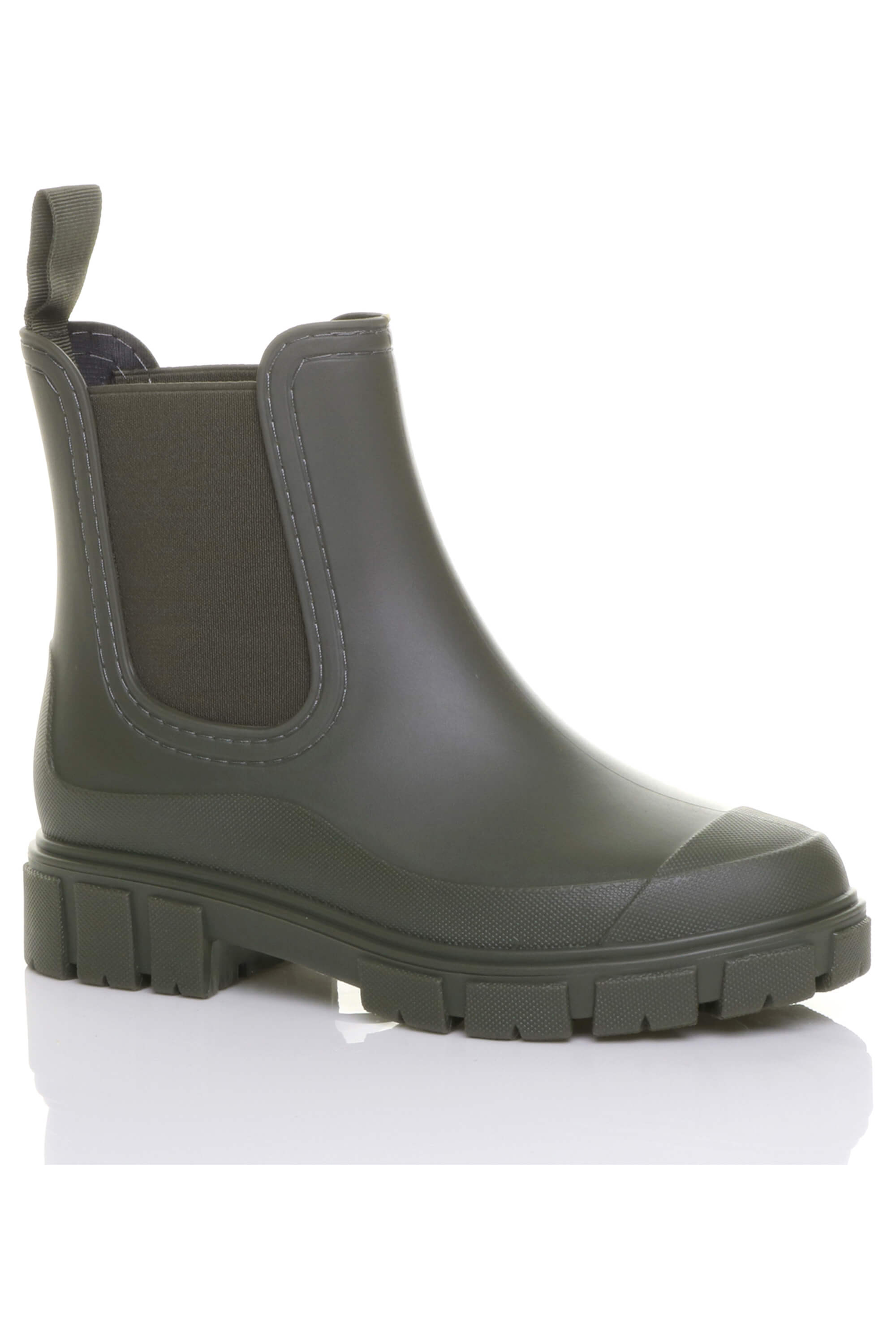 Khaki Wellies Chelsea Ankle Boots Wellingtons, Image 1 of 6