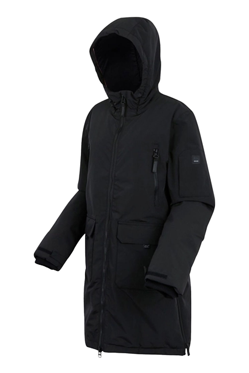 Black Gwynn Insulated Waterproof Jacket, Image 3 of 6