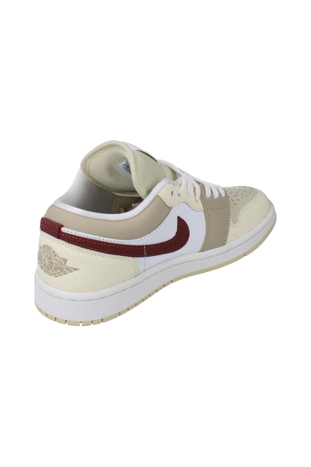 White Air Jordan 1 Low Trainers, Image 4 of 6