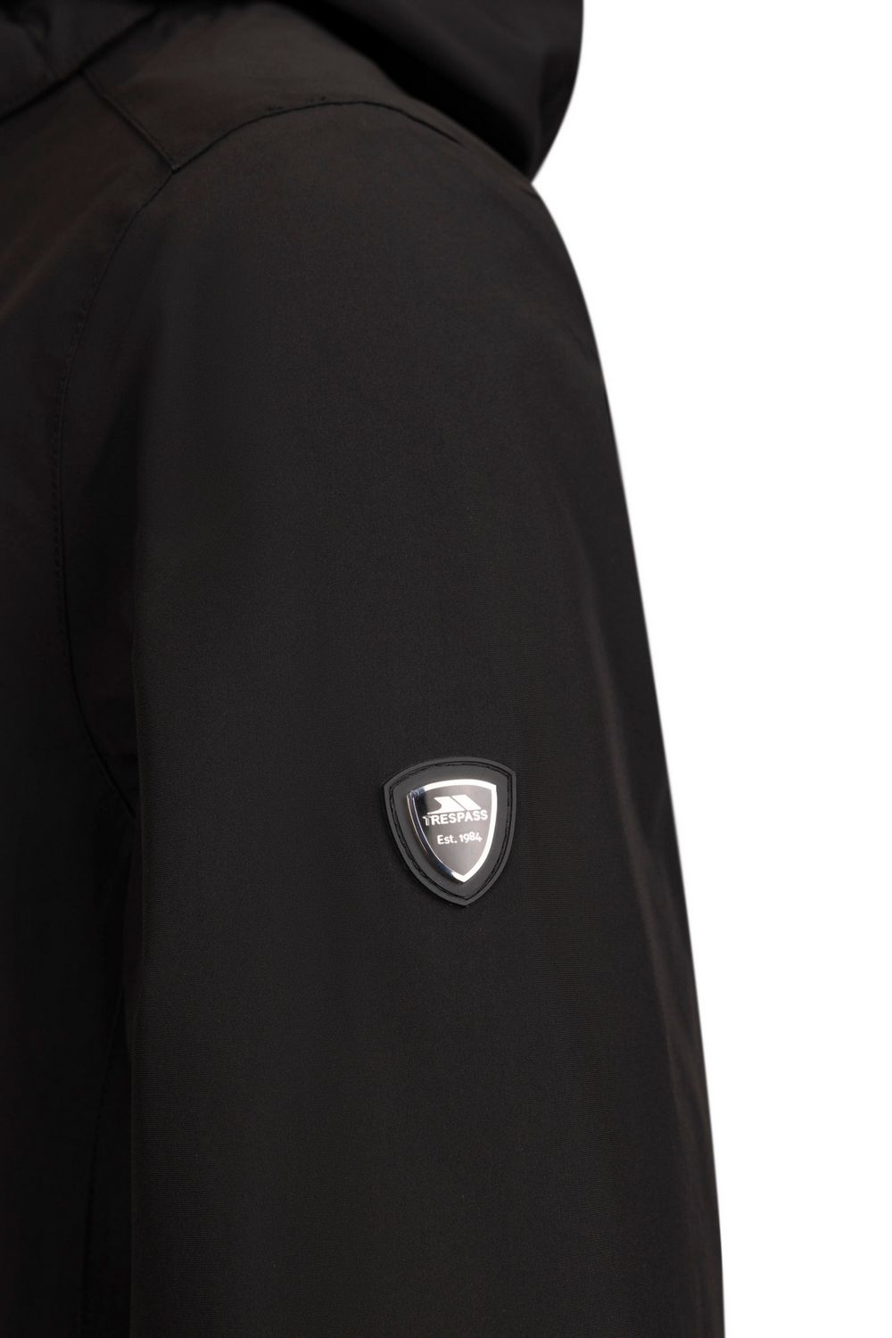 Black Trespass Black Hosho Waterproof Jacket, Image 5 of 5
