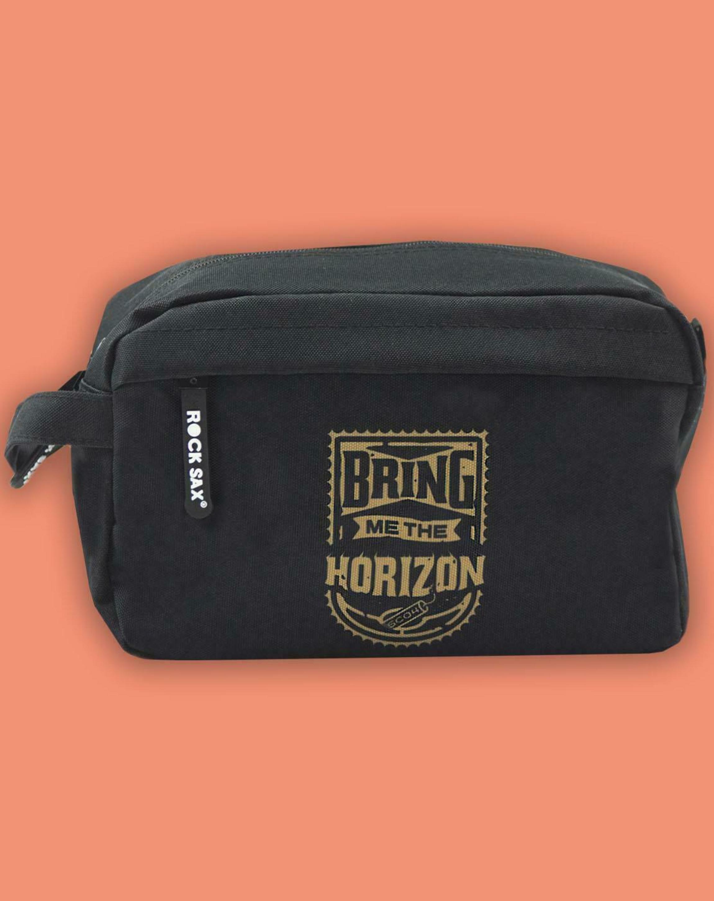 Black Rock Sax Bring Me The Horizon Gold Washbag, Image 2 of 4