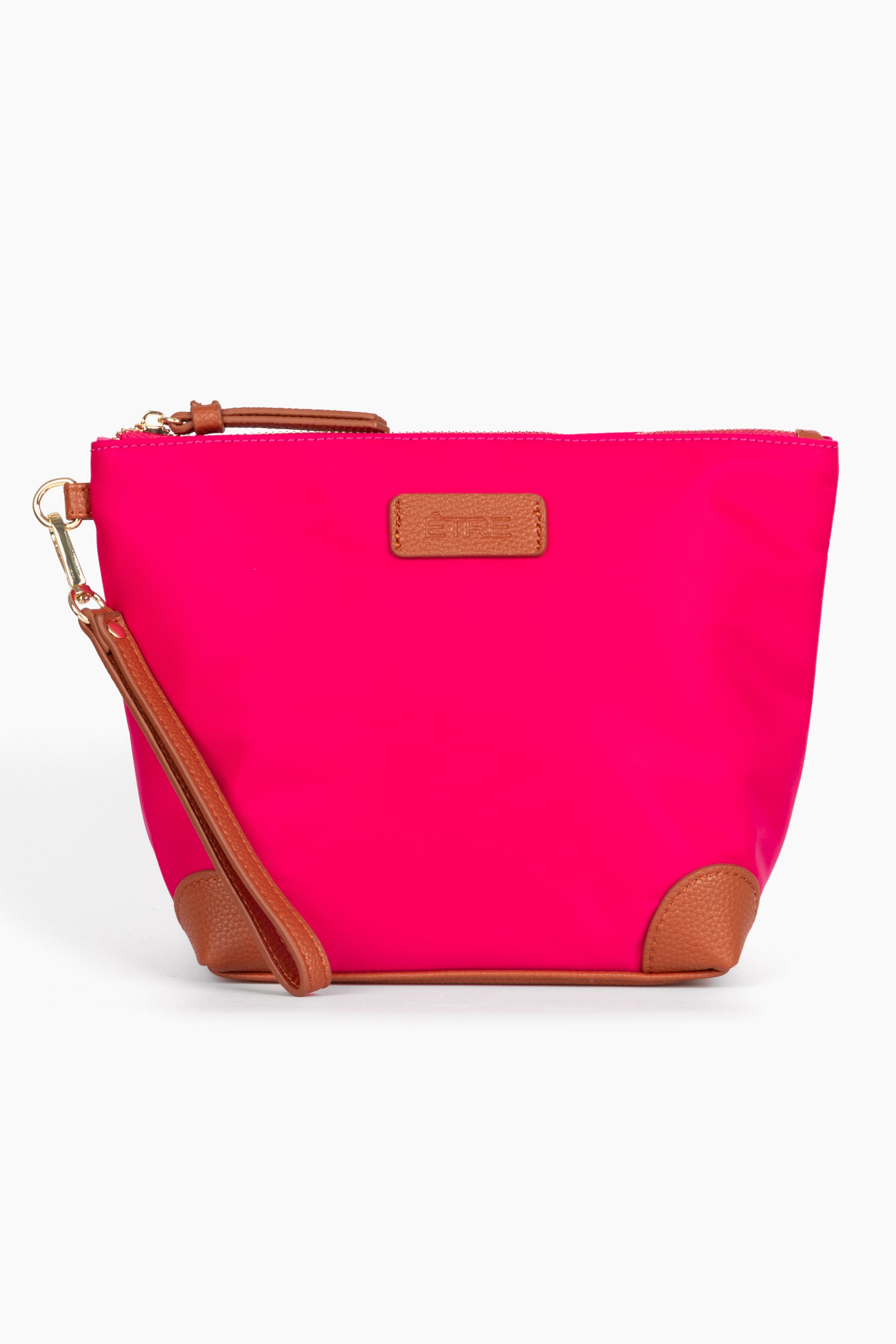 Pink Plain Medium Wash Bag