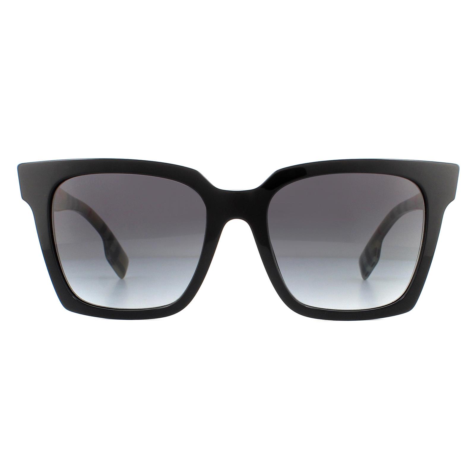 Black Burberry Black Square Black Grey Gradient BE4335 Sunglasses, Image 1 of 6