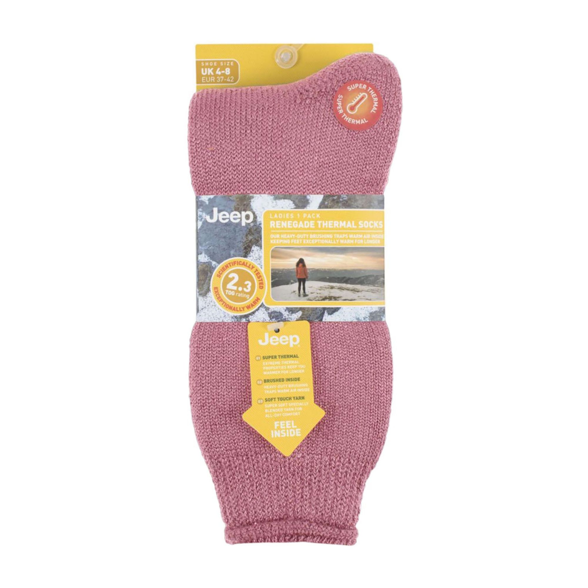 Rose Luxury Breathable Thermal Boot Sock - 1 Pack, Image 3 of 3