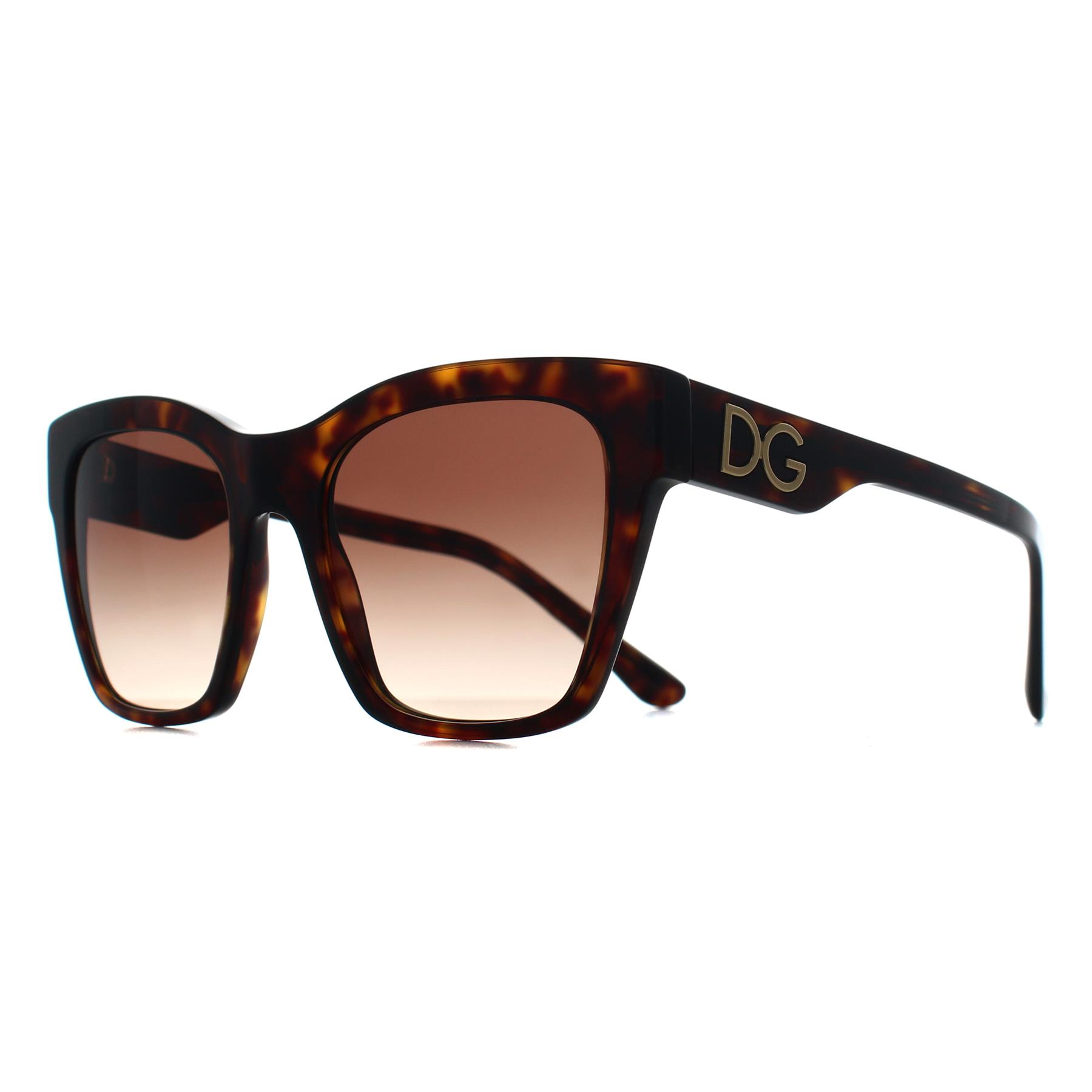 Brown Dolce and Gabbana Brown Square Havana Gradient Brown DG4384, Image 2 of 3