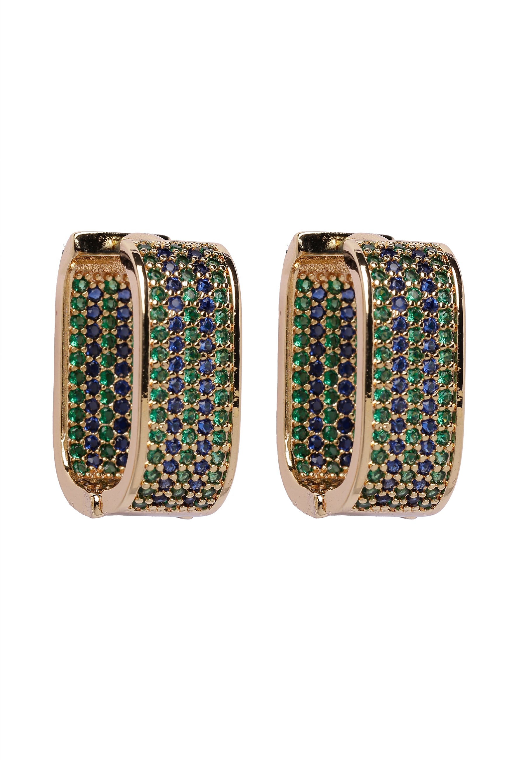 Metallic Golden Radiance Hoops