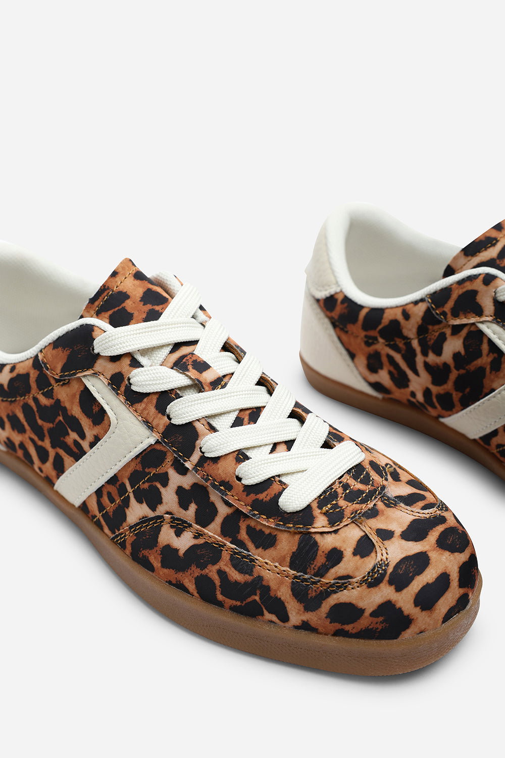 Brown Ensley Low Profile Panel Detailed Trainer, Image 5 of 6