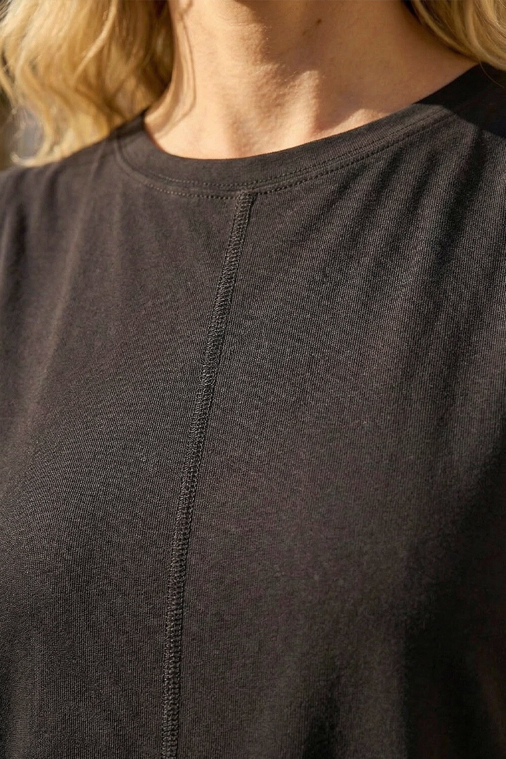 Black Cotton Tiered Stretch Dress, Image 5 of 4