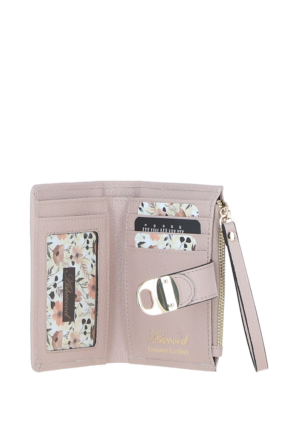 Beige 'Amarella' Real Leather Purse, Image 3 of 4