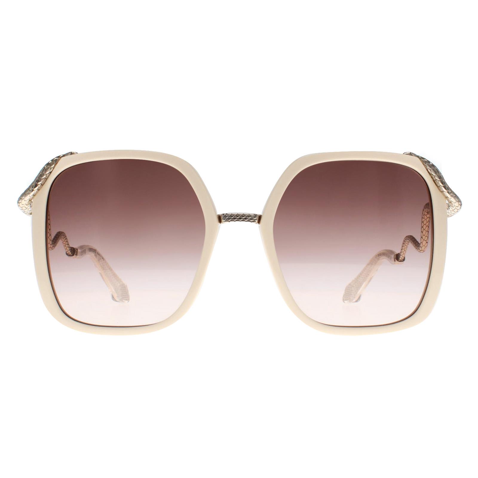 Beige Nike Beige Square Cream Brown Gradient SRC003M Sunglasses, Image 1 of 4