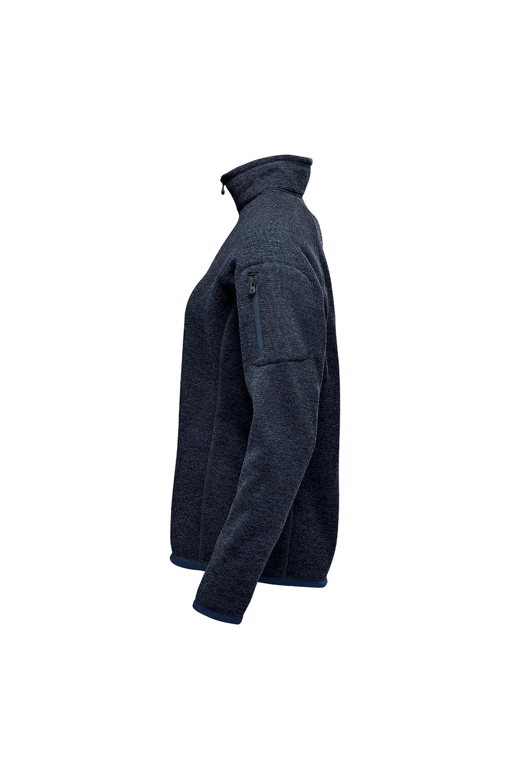 Navy Avalante Heather Quarter Zip Fleece Top, Image 4 of 4