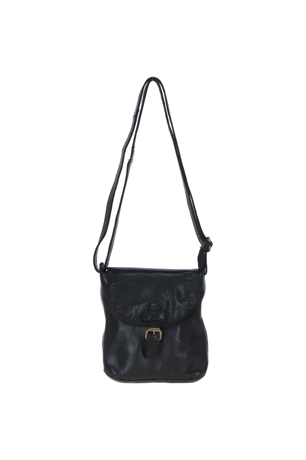 Black Real Leather Small Luxurious Flight Bag, Image 2 of 5
