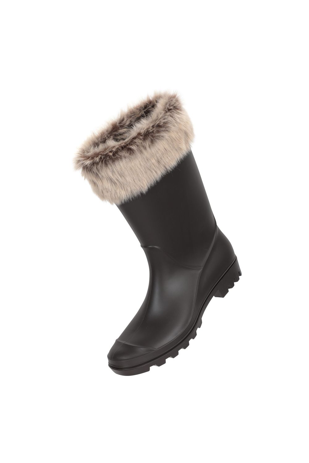 Beige Faux Fur Lined Wellington Boots, Image 2 of 7
