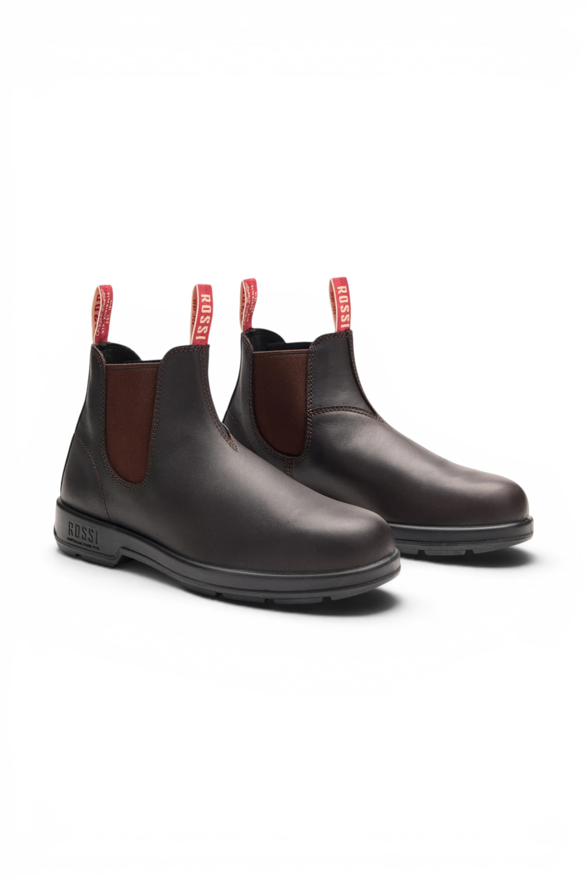 Dark Brown Leather Outdoor Chelsea Boots-Spinifex, Image 2 of 6