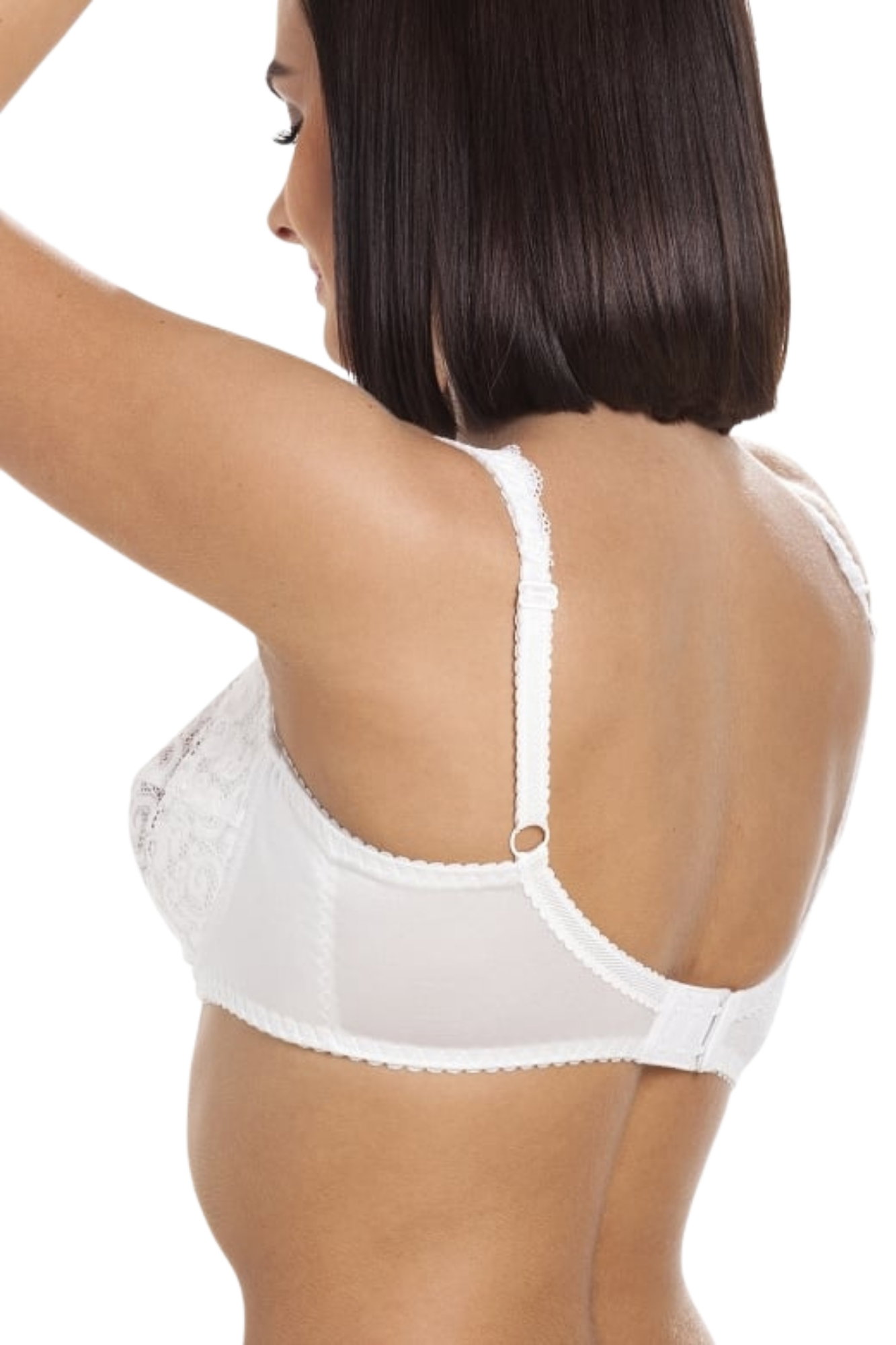 White Non Wired Soft Cup Lace Bra, Image 5 of 5