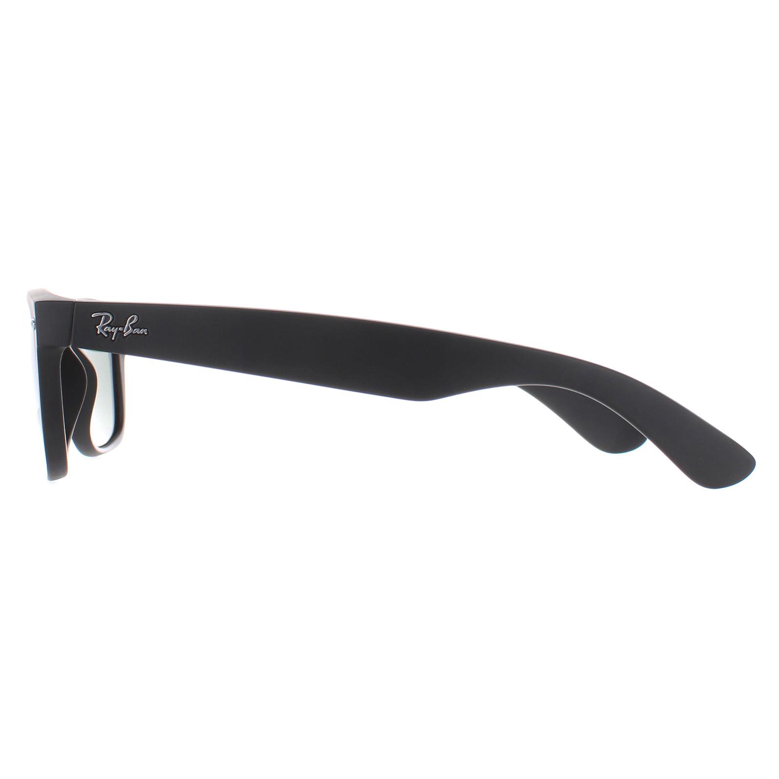 Black Ray-Ban Black Rectangle Black Rubber Green Sunglasses, Image 3 of 6