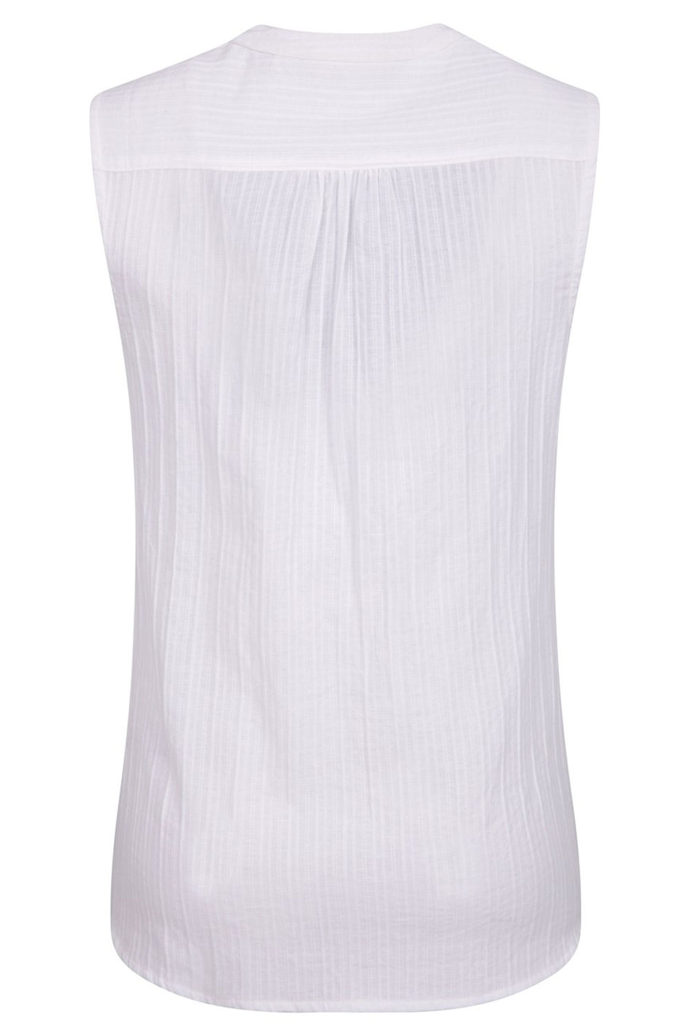 White Petra Sleeveless Shirt, Image 2 of 4