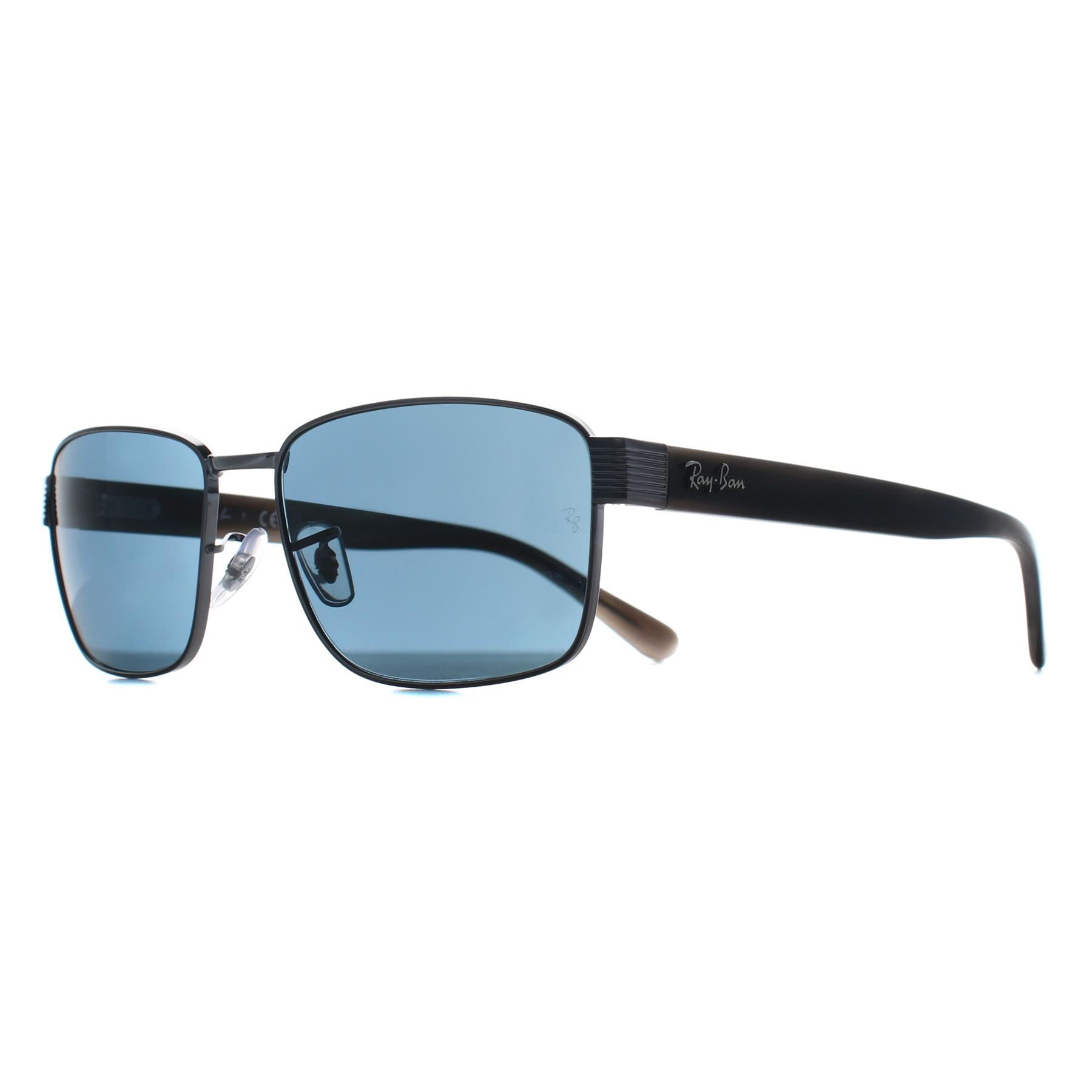 Rectangle Gunmetal Havana Grey Blue RB3750, Image 2 of 3