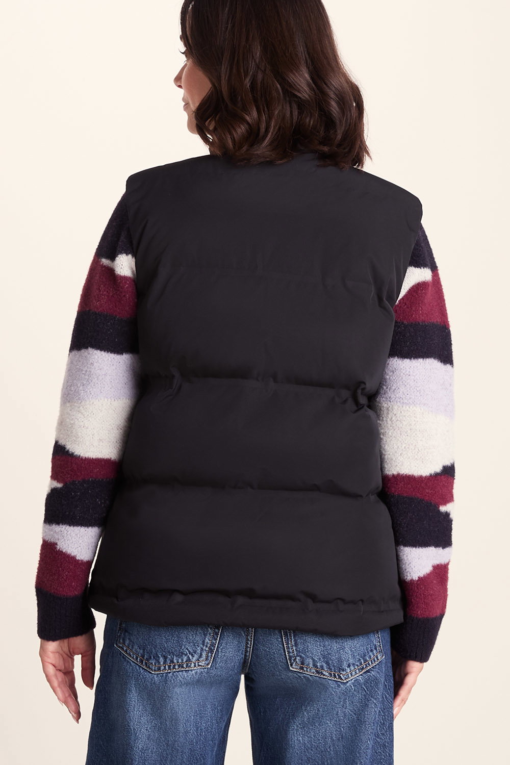Black Elyna Shower Resistant Insulated Gilet, Image 3 of 6