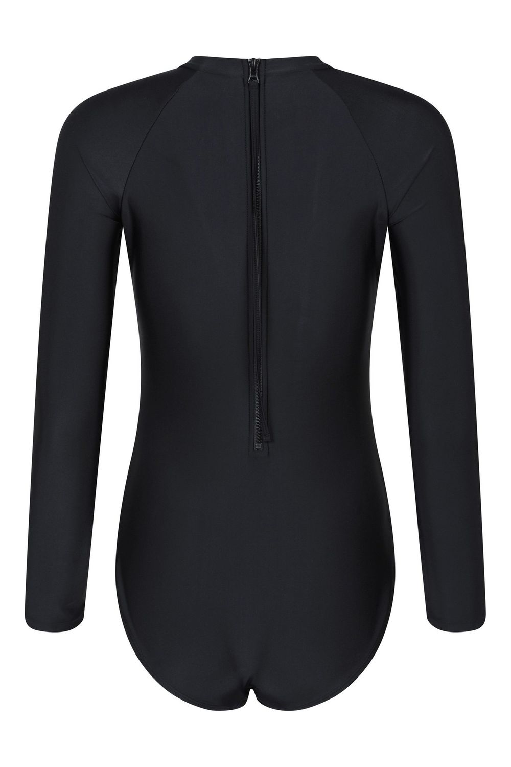 Black Sydney Long Sleeved One Piece Swimsuit, Image 2 of 4