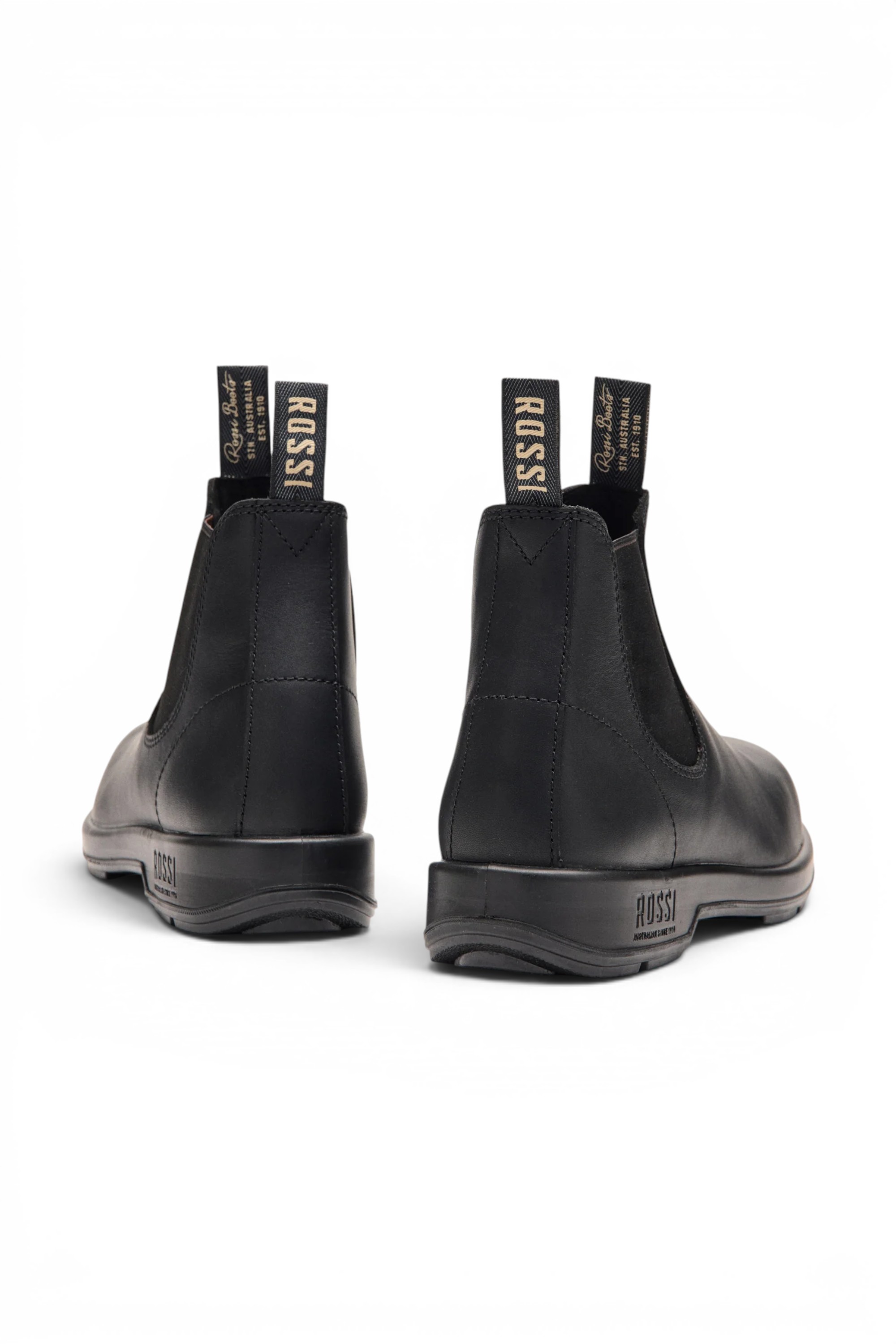 Black Leather Outdoor Chelsea Boots-Spinifex, Image 5 of 6