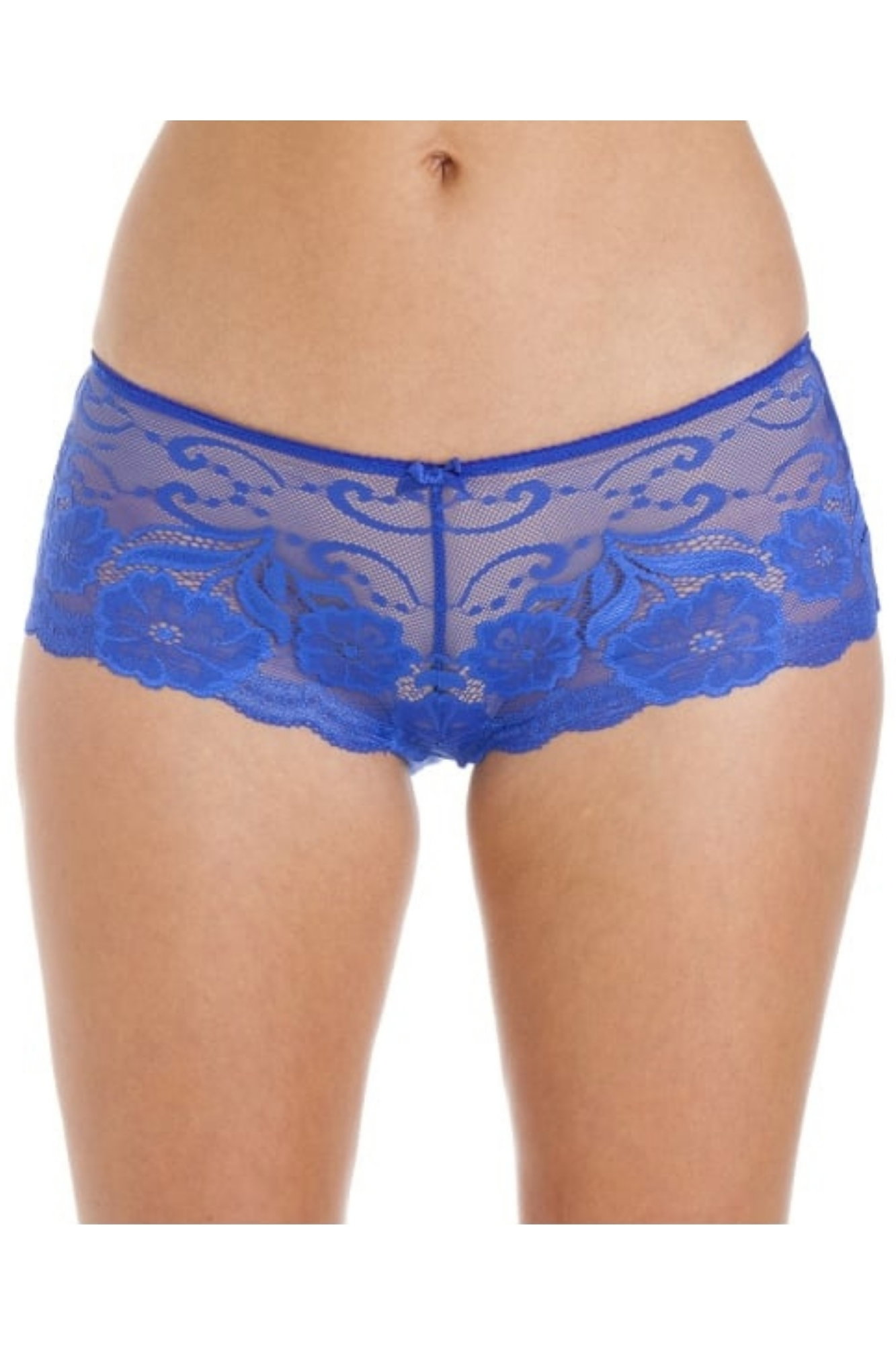 Blue 2 Pack Floral Lace Boxershort, Image 1 of 4