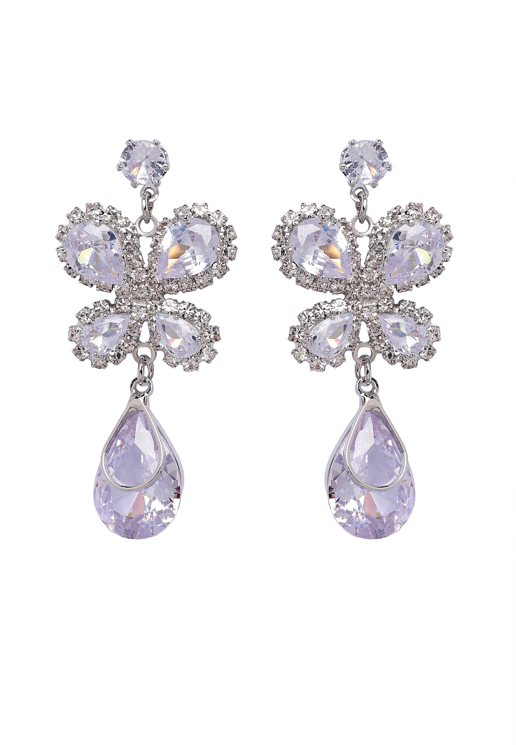 Metallic Charming Butterfly Drop Earrings