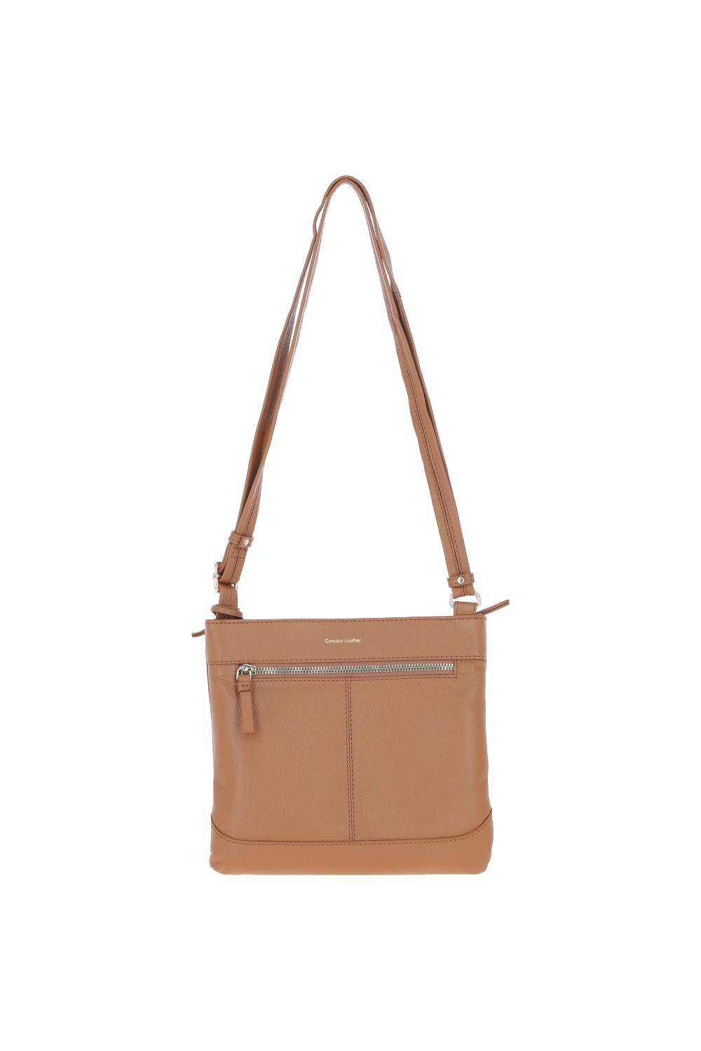 Camel 'Bliss' Leather Cross Body Bag with Adjustable Strap, Image 4 of 4