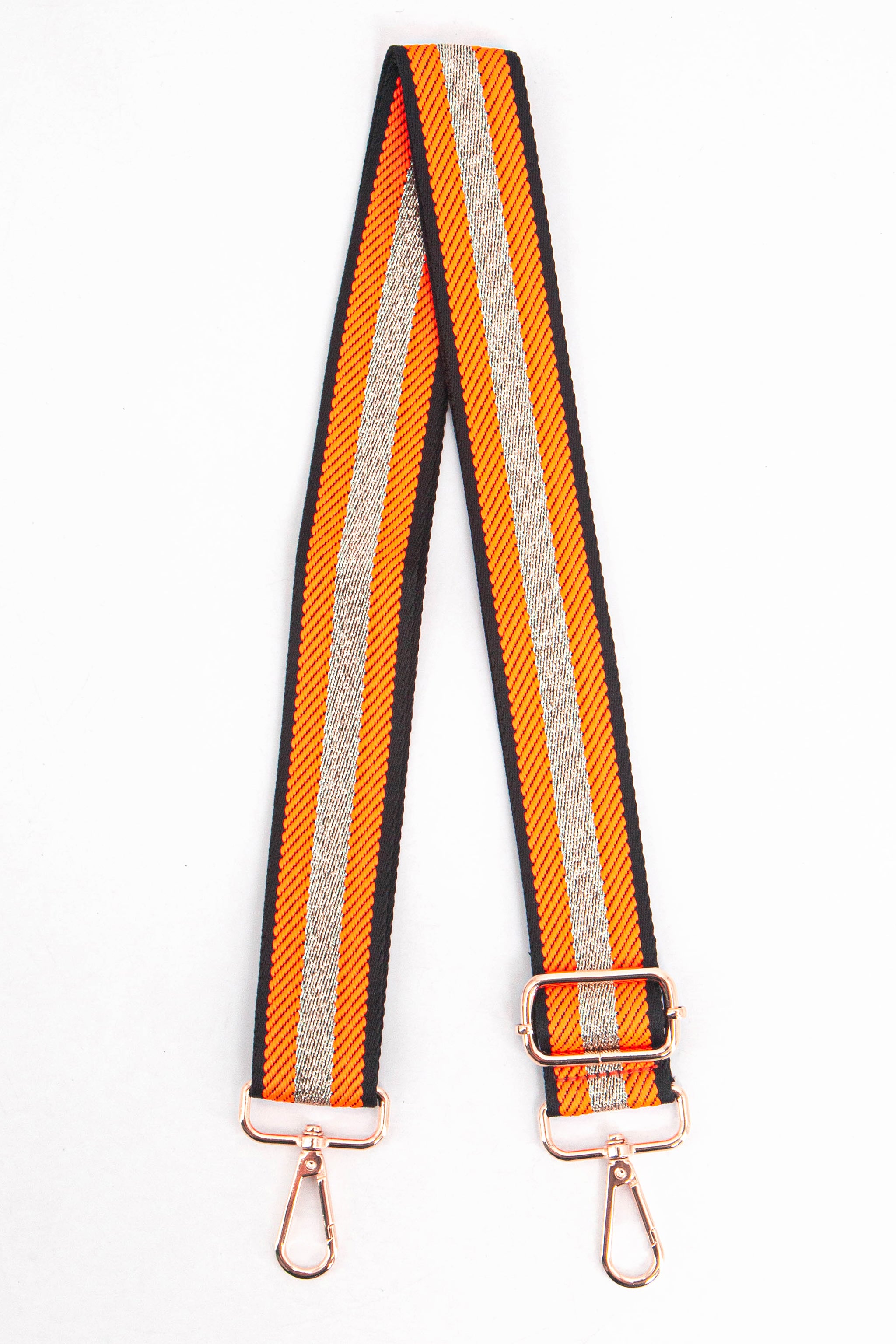 Gold Glitter Stripe Woven Bag Strap, Image 1 of 4