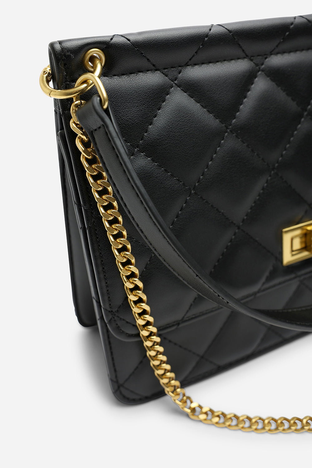 Black Arisbeth Quilted Cross Body Shoulder Bag, Image 5 of 6