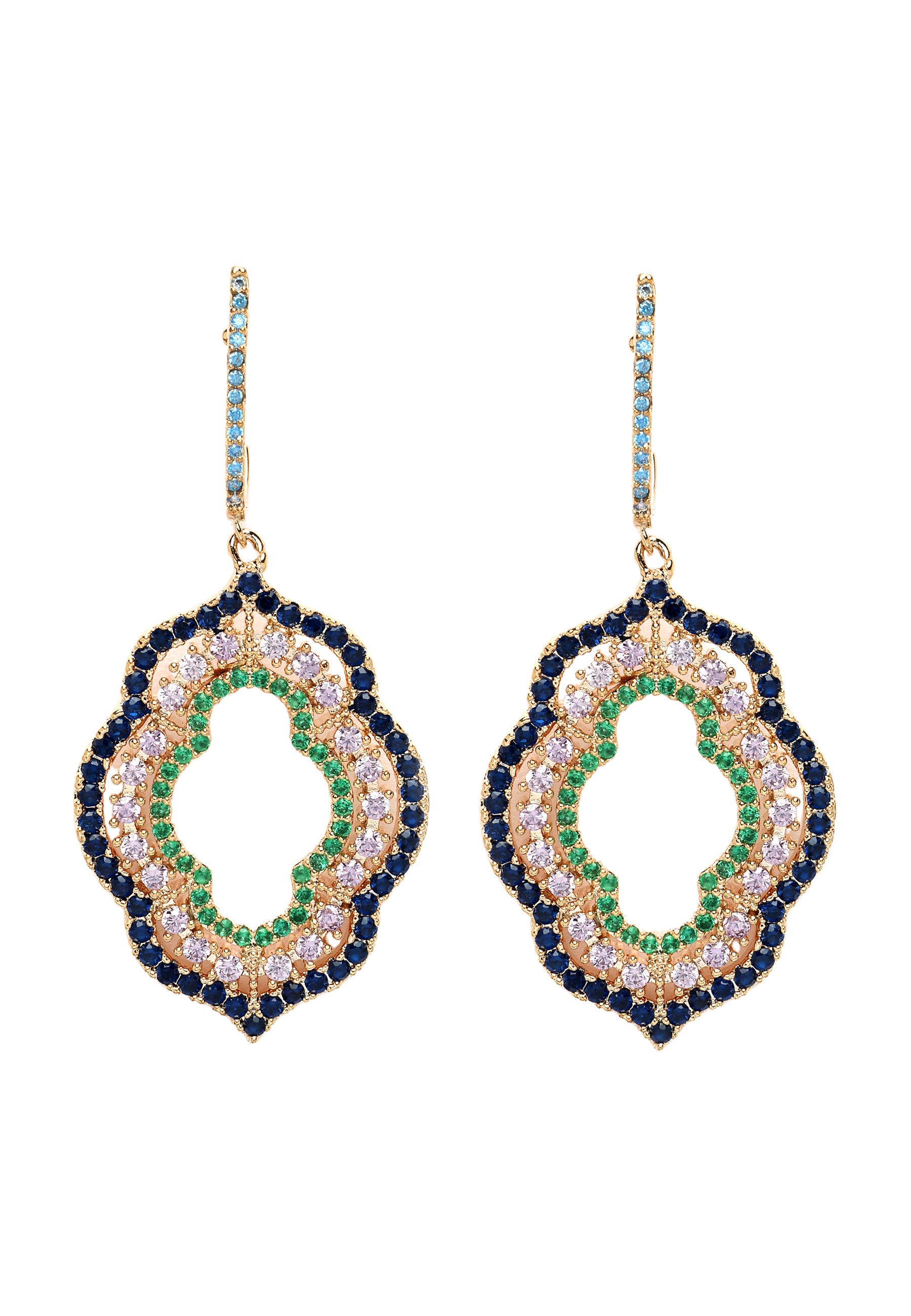 Blue Diva Cloud Drop Earrings