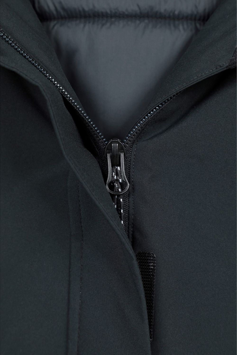 Black Mallory Short Waterproof Padded Jacket, Image 3 of 5