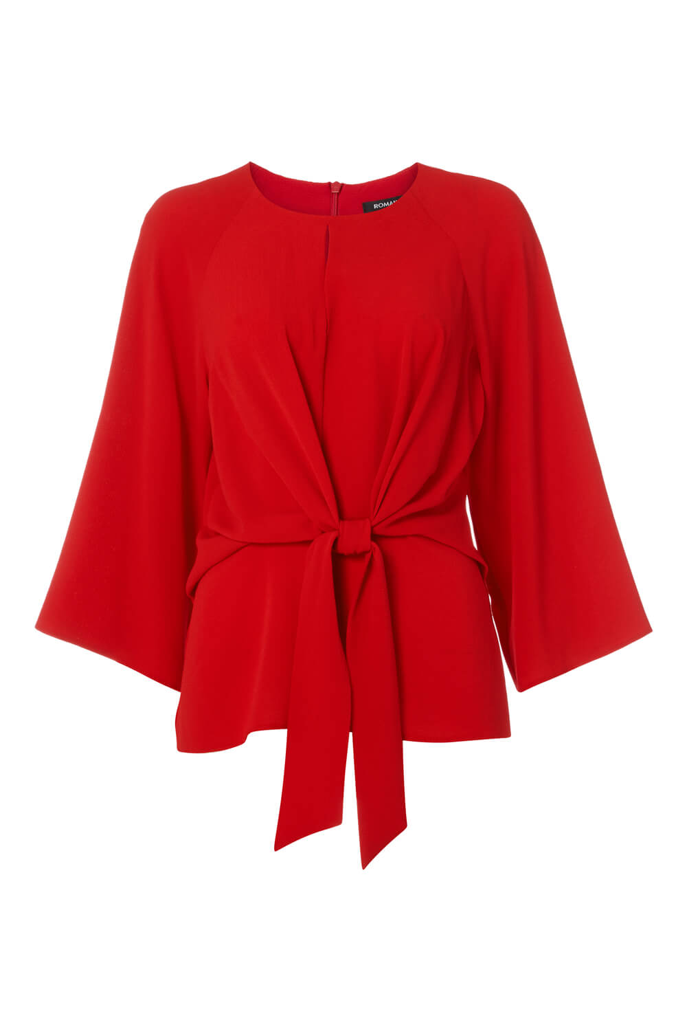 Red Tie Front Top, Image 5 of 4