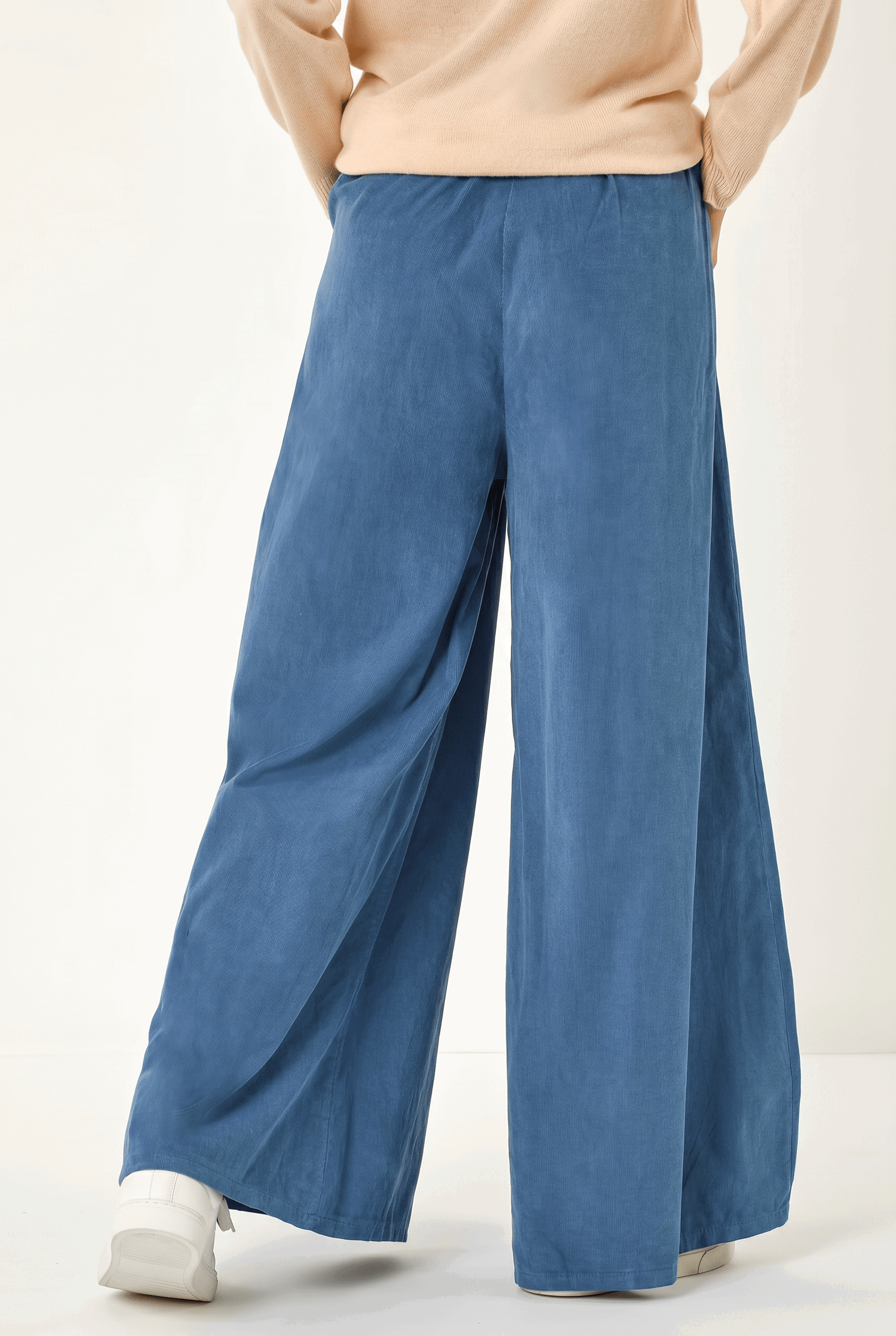 Denim Baby Corduroy Wide Leg Trousers, Image 3 of 7