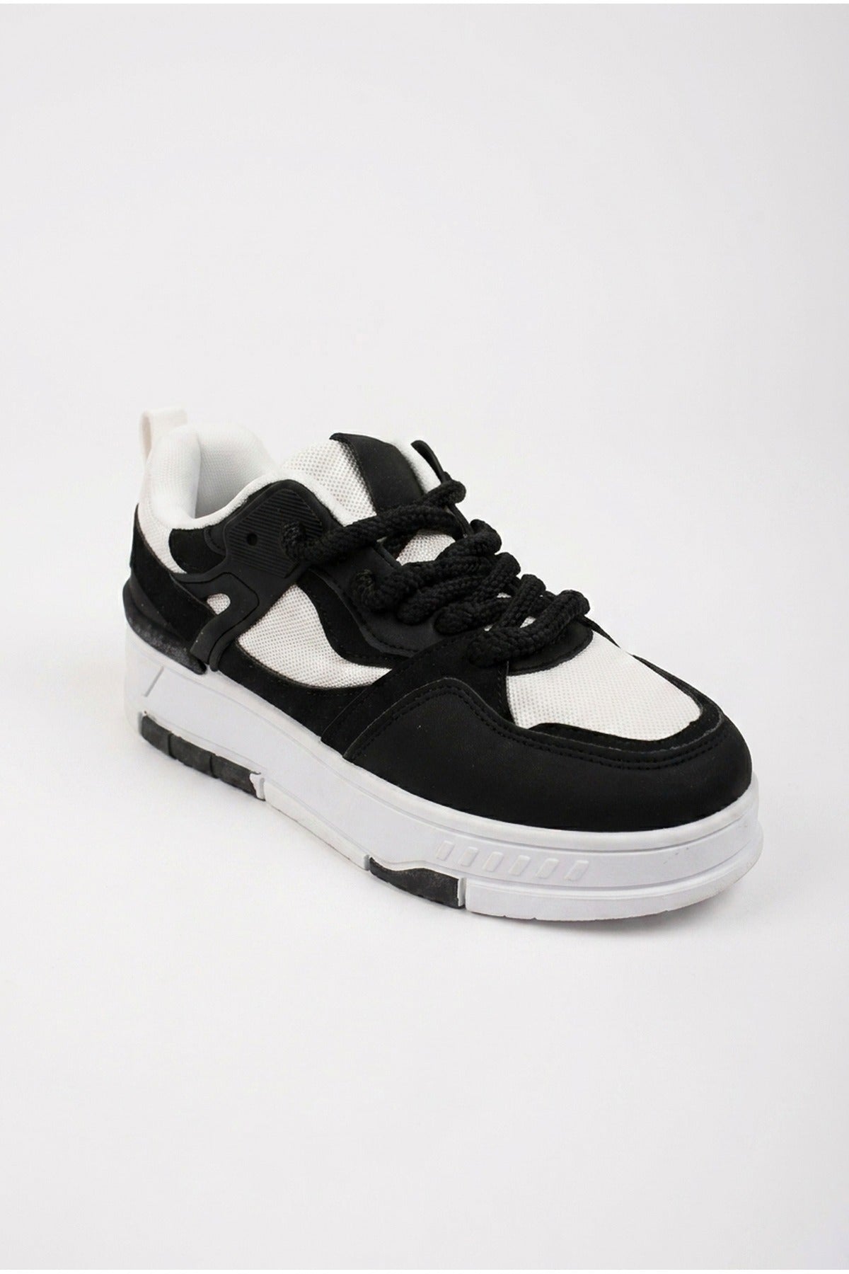 Black Genevieve Monochrome Chunky Sole Trainers, Image 2 of 4