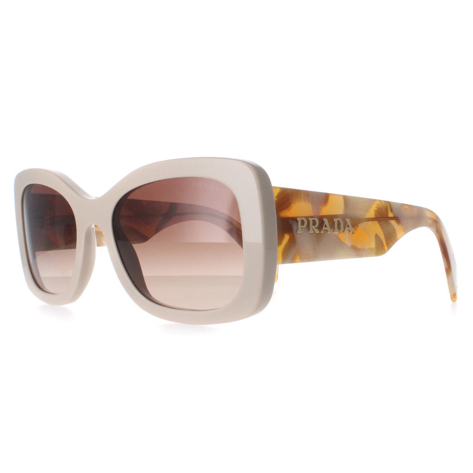 White Prada White Oval Desert Brown Gradient PRA08S, Image 2 of 4