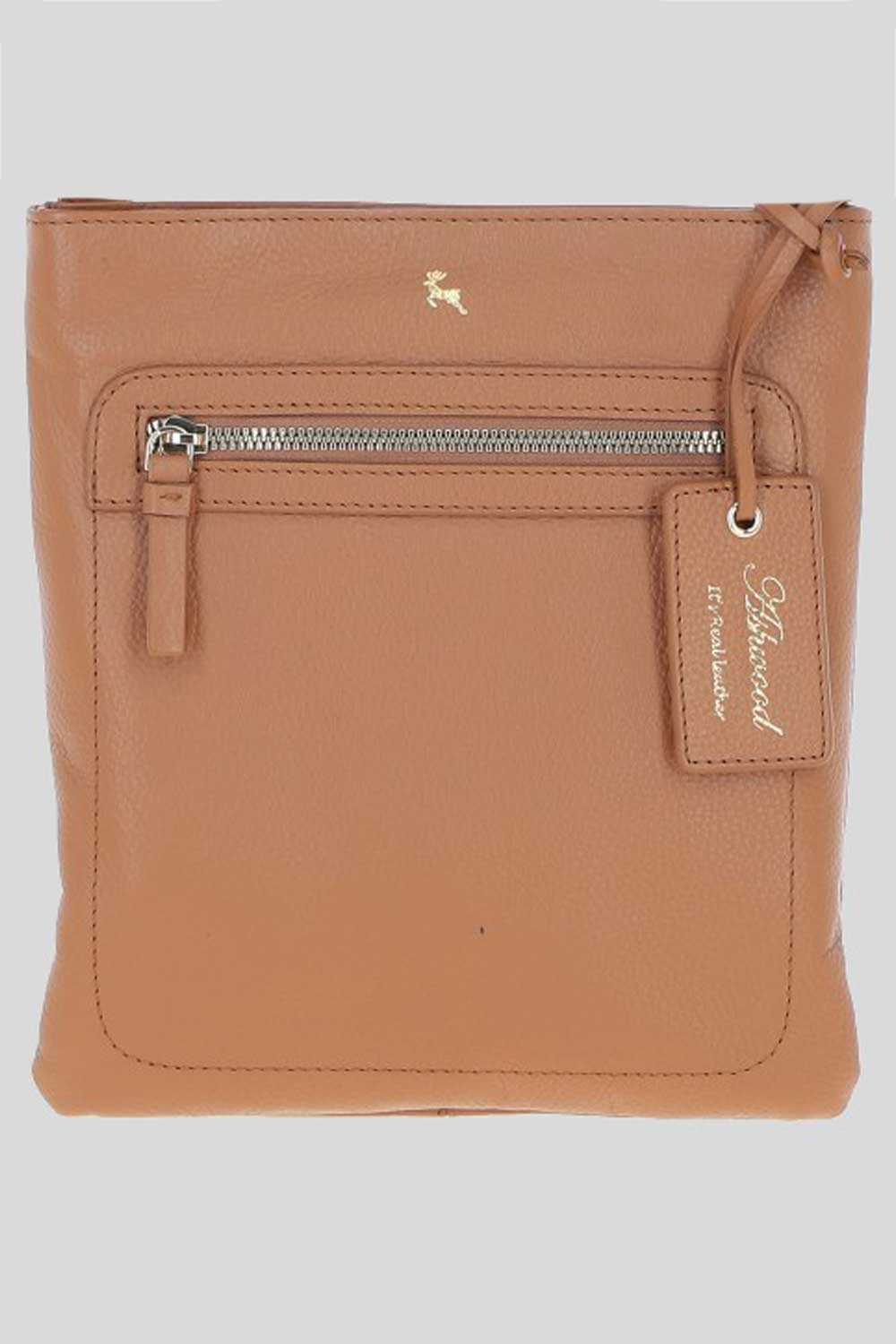 Camel 'Cienna' Real Leather Crossbody Bag, Image 1 of 5