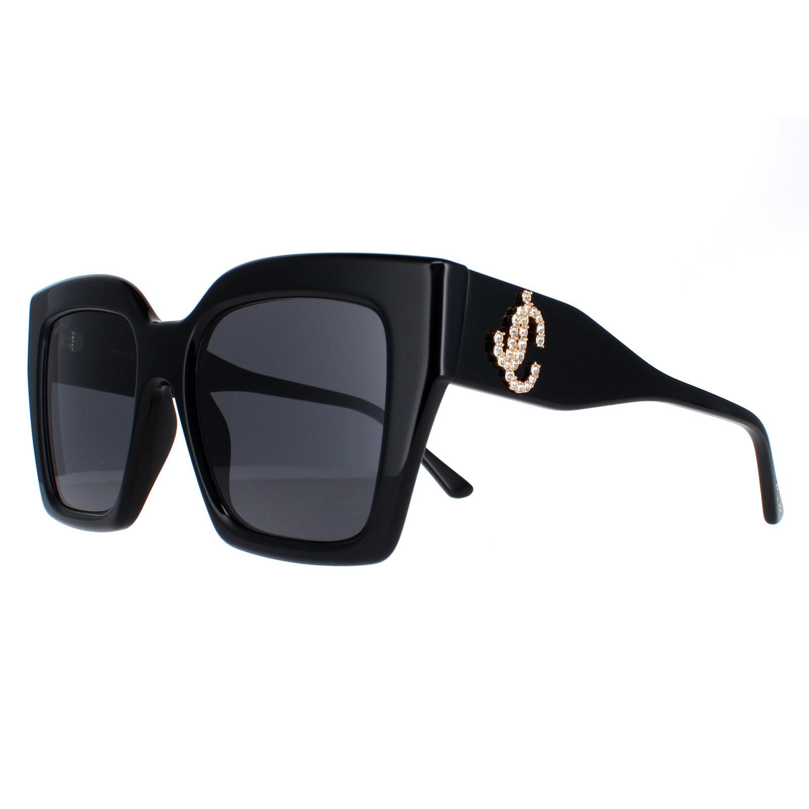Black Jimmy Choo Black Square Black Grey Eleni/G/S, Image 2 of 4