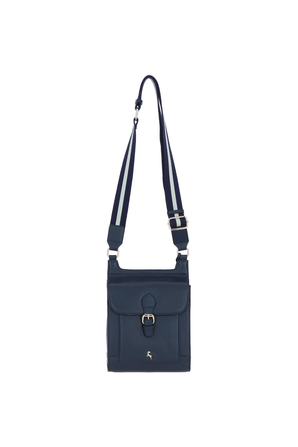 Navy 'Eclisse Cuoio' Real Leather Crossbody Bag, Image 2 of 4