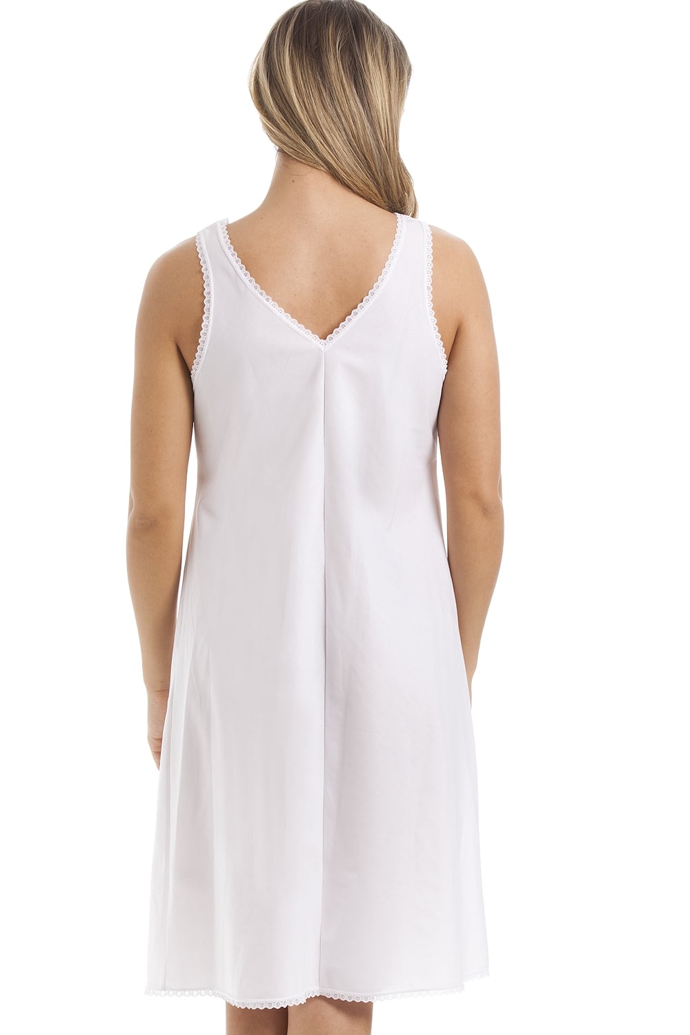 White Camille Lingerie White Embroidered Chemise Full Slip, Image 2 of 5